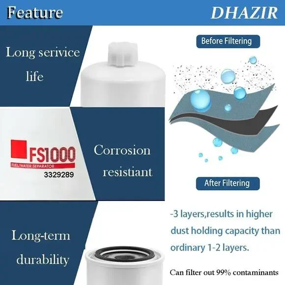 FS1000 Fuel Filter Water Separator Kit Compatible with Cummins Diesel Engine Fre - Picture 2 of 6